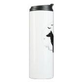 ボーセロンドッグ – ハロウィンムーンシルエットクラシック タンブラー (回転左)