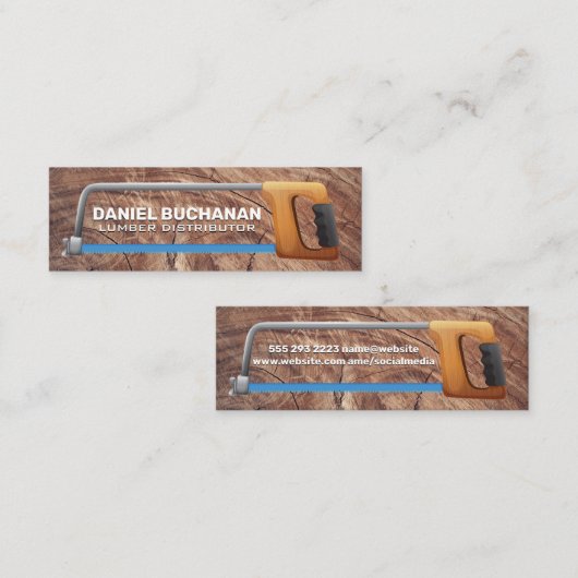 ボーソー |木目 スキニー名刺 (正面/裏面)