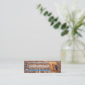 ボーソー |木目 スキニー名刺 (スタンド正面)