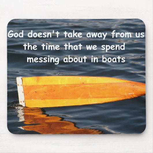 ボーターからの時間、マウスマットをかけていない神 マウスパッド (正面)