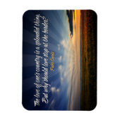 "ボーダレスな愛"感動的引用文フレキシブル マグネット (縦)