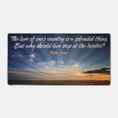 "ボーダレス愛"感動的引用文 デスクマット (正面)