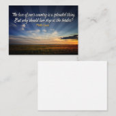 "ボーダレス愛"感動的引用文 ノートカード (正面/裏面)