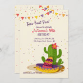 ボーダーおもしろいの招待状の南 招待状 (正面/裏面)