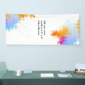 ボーダーが付いているカスタムな屋内縦の旗 横断幕 (トレードショー)