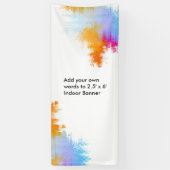 ボーダーが付いているカスタムな屋内縦の旗 横断幕 (縦)