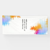 ボーダーが付いているカスタムな屋内縦の旗 横断幕 (横)