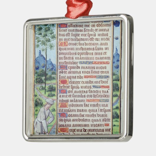 ボーダーが付いているラテン系の文字のページ メタルオーナメント (左)