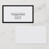 ボーダーが付いている中心情報 名刺 (正面/裏面)