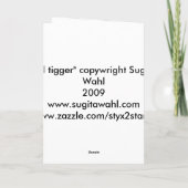 ボーダーが付いている少しtiggerカード カード (裏面)