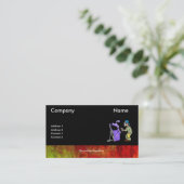 ボーダーが付いている絵画車 名刺 (スタンド正面)