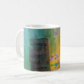 ボーダーとの分岐するコーヒー・マグデザイン コーヒーマグカップ (正面左)