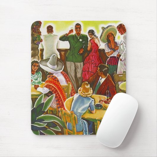 ボーダーの南のマウスパッドの~のレトロの世紀半ば マウスパッド (マウス)