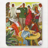 ボーダーの南のマウスパッドの~のレトロの世紀半ば マウスパッド (正面)