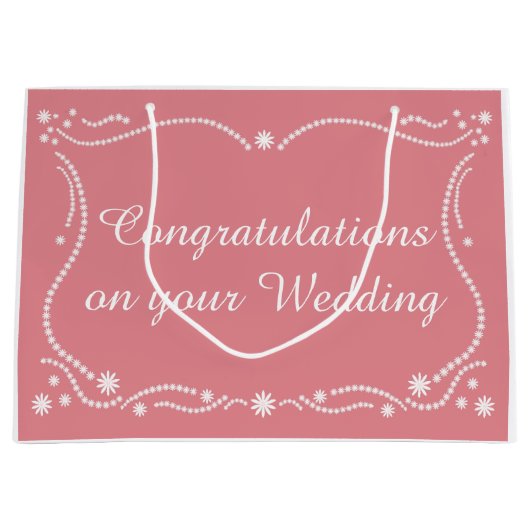 ボーダーの結婚 ラージペーパーバッグ (正面)