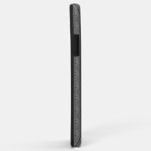 ボーダーグレーのバロック花柄 Case-Mate iPhoneケース (裏面/右)