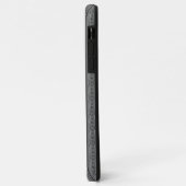 ボーダーグレーのバロック花柄 Case-Mate iPhoneケース (裏面/左)