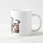ボーダーコリーとひまわり ジャンボコーヒーマグカップ (右)