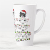 ボーダーコリーと羊のクリスマツリー カフェラテマグ (右)