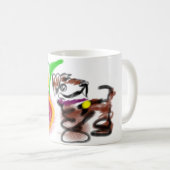 ボーダーコリーのひまわり コーヒーマグカップ (正面右)
