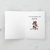 ボーダーコリーのクリスマスの共有 シーズンカード (内部)