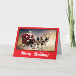 ボーダーコリーのクリスマス カード