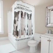 ボーダーコリーのシャワー・カーテン シャワーカーテン (インサイチュ)