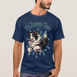 ボーダーコリーのズーミータイム Tシャツ