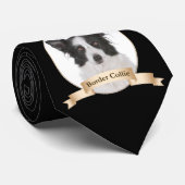 ボーダーコリーのタイ ネクタイ (ロール)