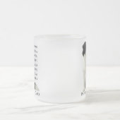 ボーダーコリーのパパのマグ フロストグラスマグカップ (中央)