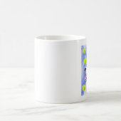 ボーダーコリーのマグ- "カササギ金ゴールド" コーヒーマグカップ (中央)