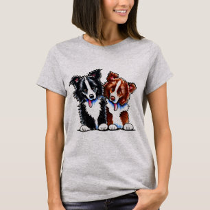 ボーダーコリーのリトルリーグ Tシャツ