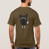 ボーダーコリーのワイシャツ Tシャツ (裏面)