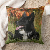 ボーダーコリーの喘ぐ置くこと クッション (ブランケット)