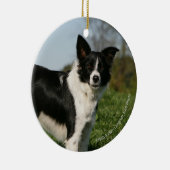 ボーダーコリーの地位 セラミックオーナメント (右)