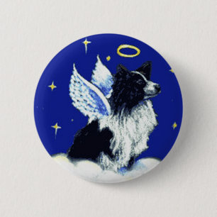 ボーダーコリーの天使Pin 缶バッジ
