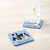 ボーダーコリーの子犬 コースター (右側)