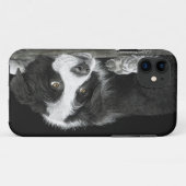 ボーダーコリーの子犬- "詳細に言って下さい「ヒツジ」についての私は" Case-Mate iPhoneケース (裏面(横))