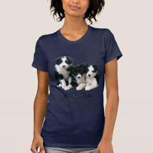 ボーダーコリーの子犬 Tシャツ