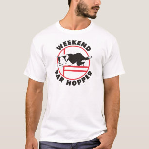 ボーダーコリーの敏捷の週末のバーのホッパー Tシャツ
