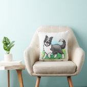 ボーダーコリーの枕 クッション (椅子)