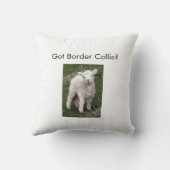 ボーダーコリーの枕 クッション (裏面)