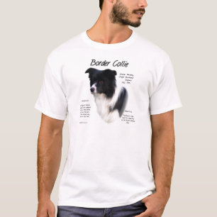 ボーダーコリーの歴史のデザイン Tシャツ