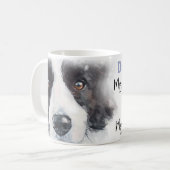 ボーダーコリーの犬ママ コーヒーマグカップ (正面左)