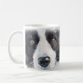 ボーダーコリーの犬ママ コーヒーマグカップ (左)