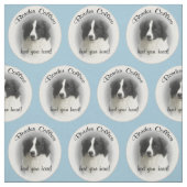 ボーダーコリーの生地 ファブリック (見本)