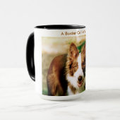 ボーダーコリーの目 マグカップ (正面左)