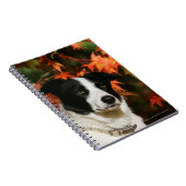 ボーダーコリーの秋のHeadshot ノートブック (右側)