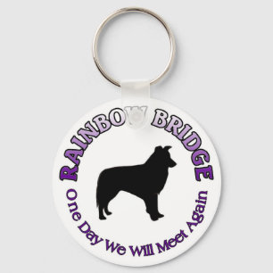 ボーダーコリーの虹橋KEYCHAIN キーホルダー