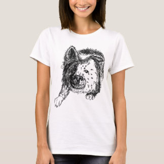 ボーダーコリーのstaredownのtransp tシャツ